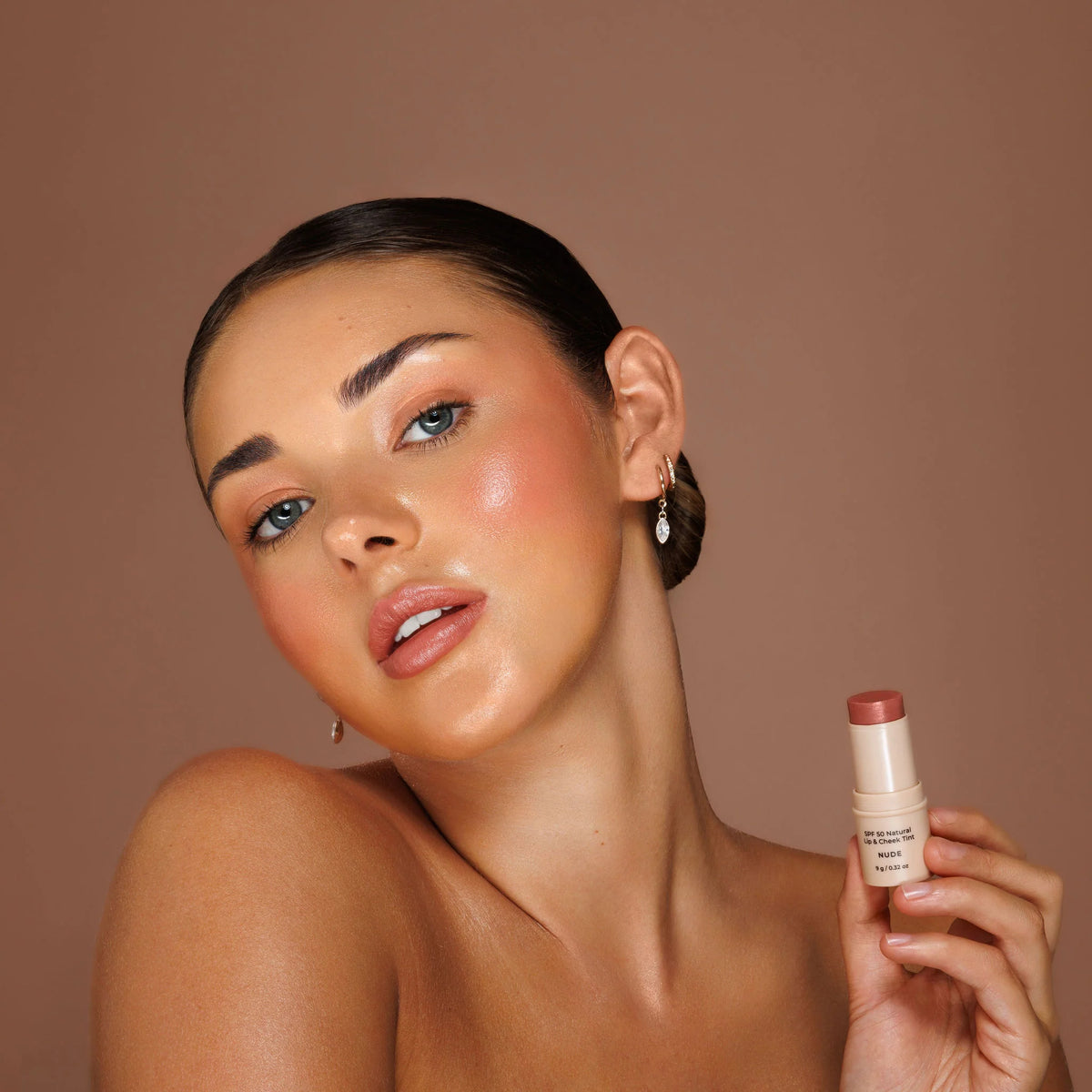 SPF 50 Natural Lip & Cheek Tint Nude 9g-Avocado Zinc-Matakana Pharmacy
