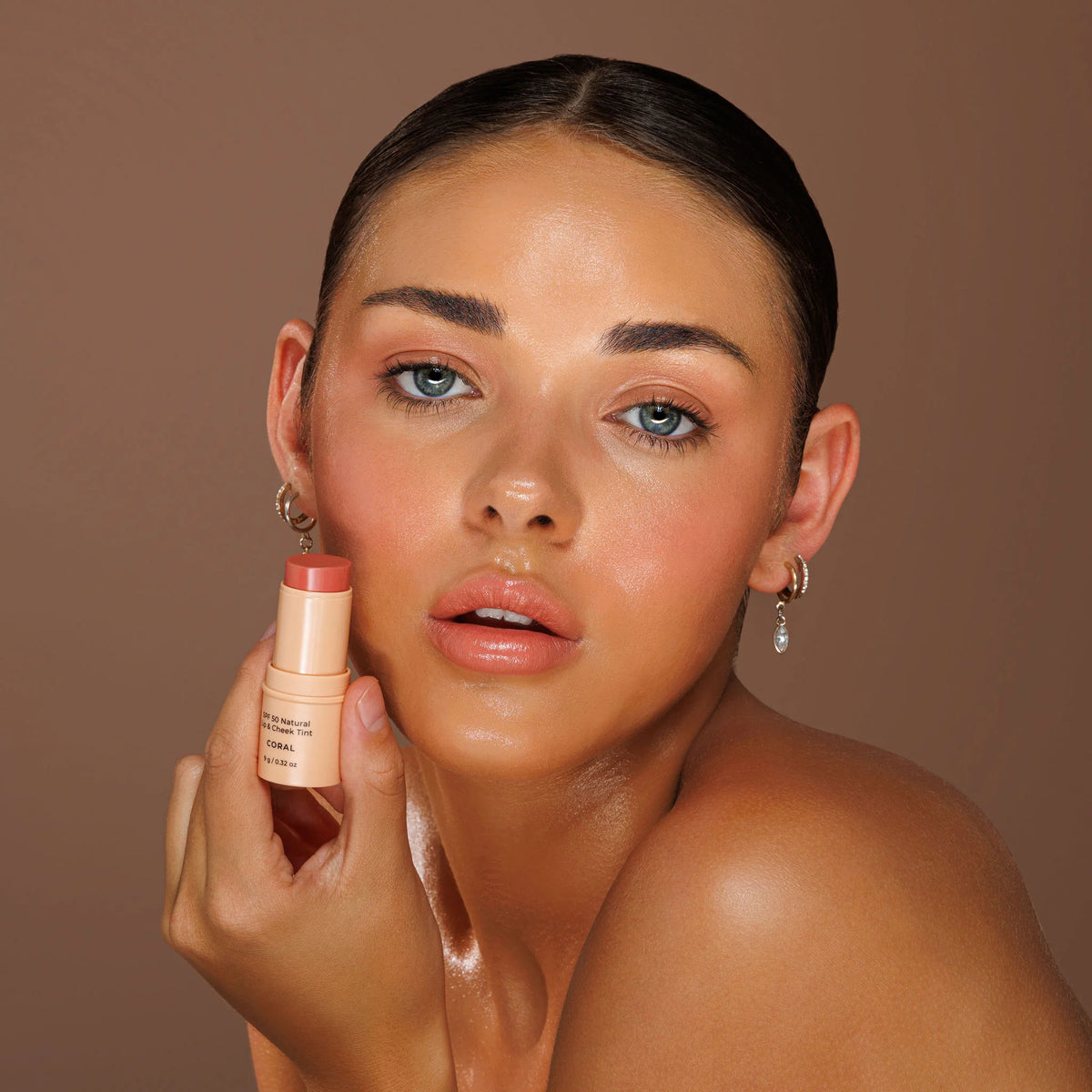 SPF 50 Natural Lip & Cheek Tint Coral 9g-Avocado Zinc-Matakana Pharmacy