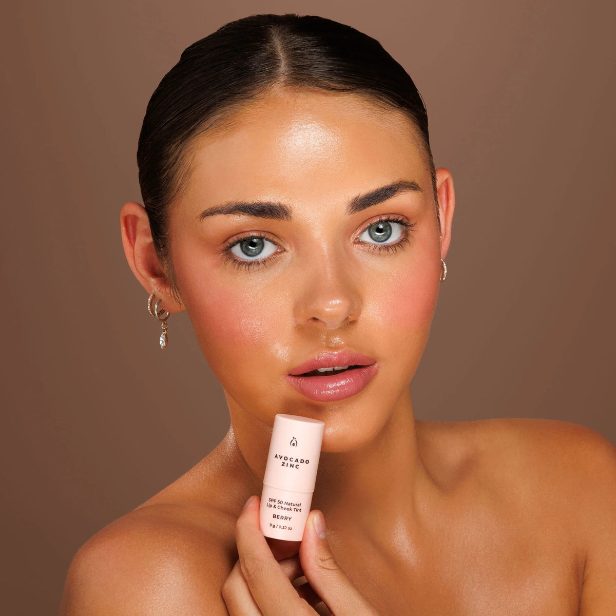 SPF 50 Natural Lip & Cheek Tint Berry 9g-Avocado Zinc-Matakana Pharmacy