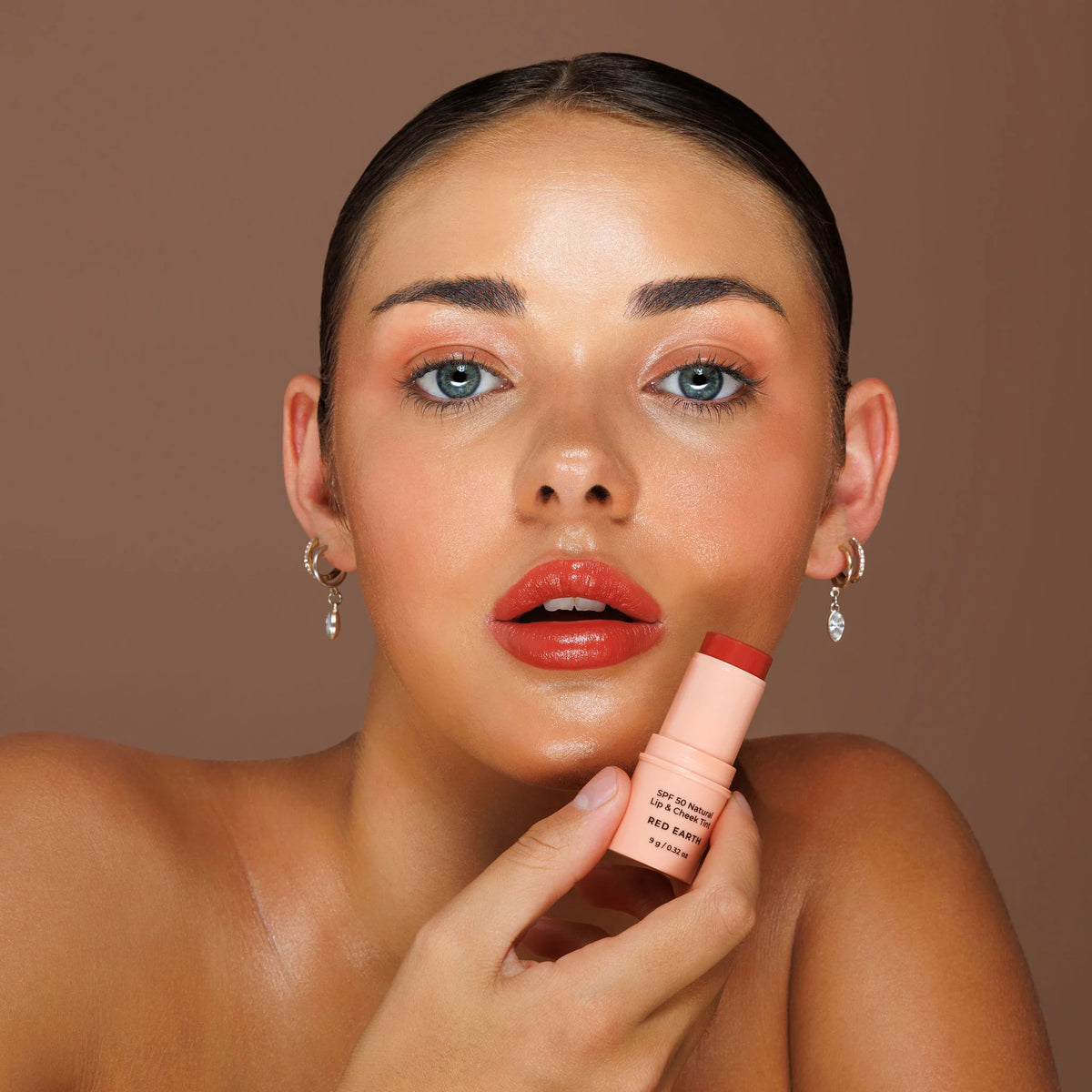 SPF 50 Natural Lip & Cheek Tint Red Earth 9g-Avocado Zinc-Matakana Pharmacy