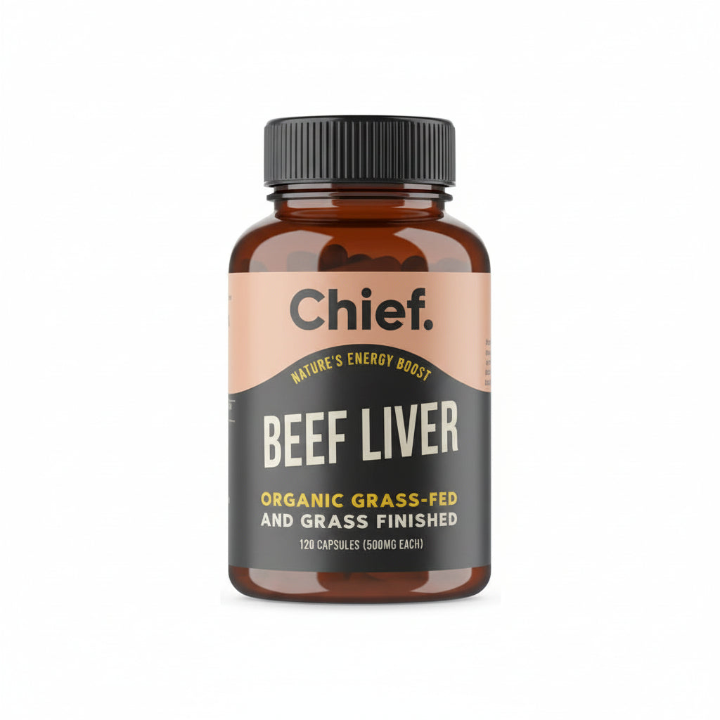 Organic Beef Liver 120 Capsules-Chief-Matakana Pharmacy