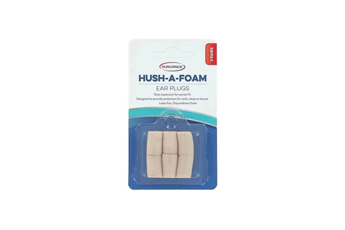 SP Ear Plugs HushAFoam 3 Pairs-pharmabroker-Matakana Pharmacy