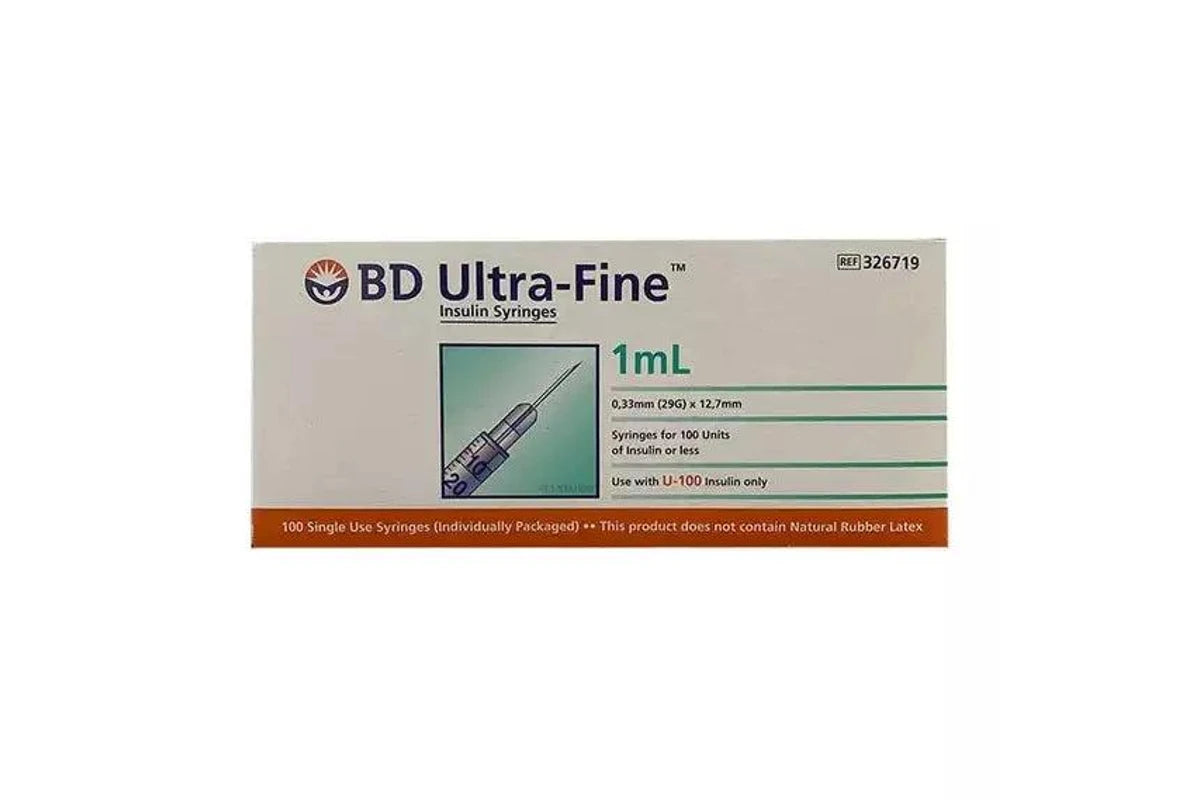 BD Syringe 1ml Ultra Fine 29guage x 12.7mm 100 pack-BD-Matakana Pharmacy