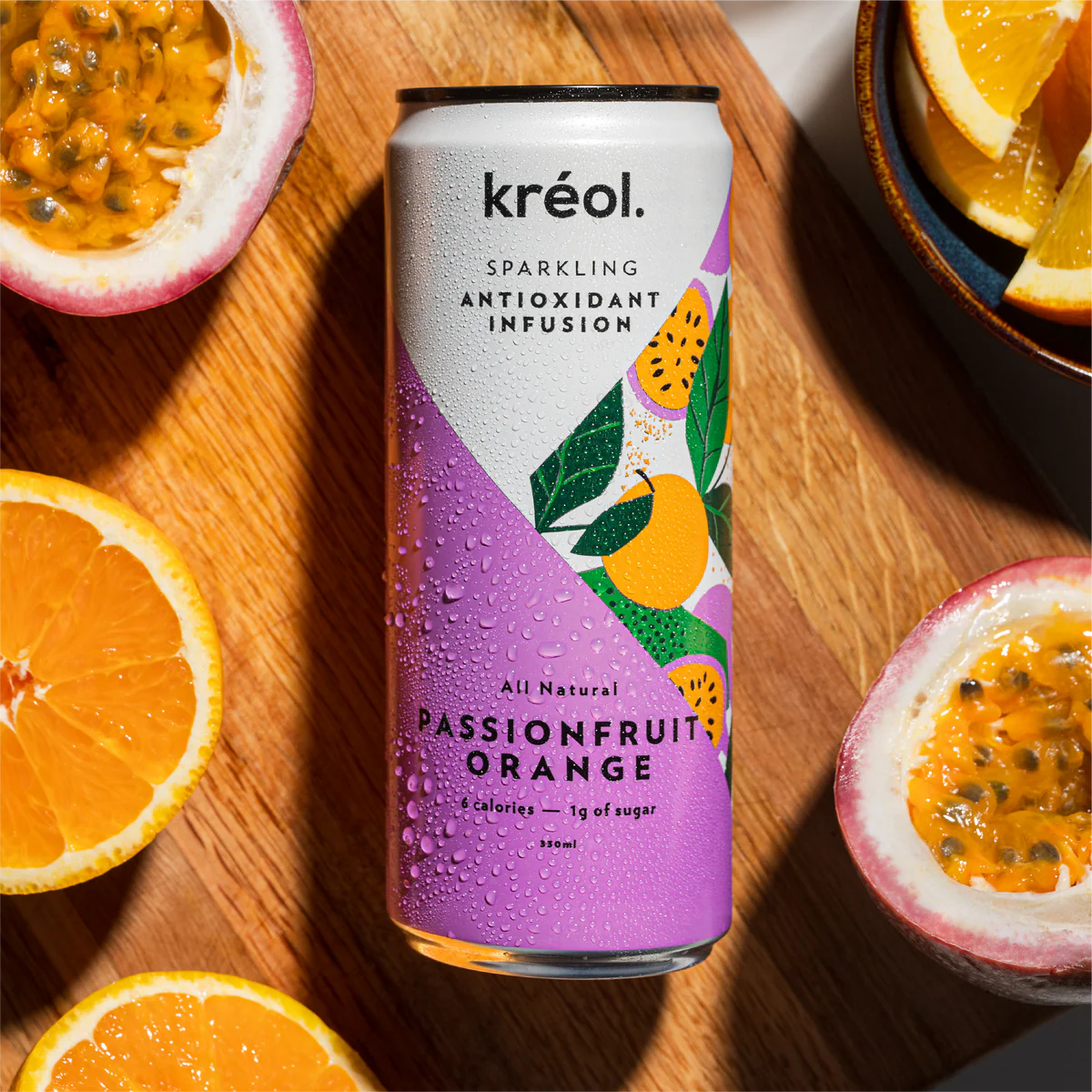 Antioxidant Infusion Passionfruit Orange 330ml-KREOL-Matakana Pharmacy