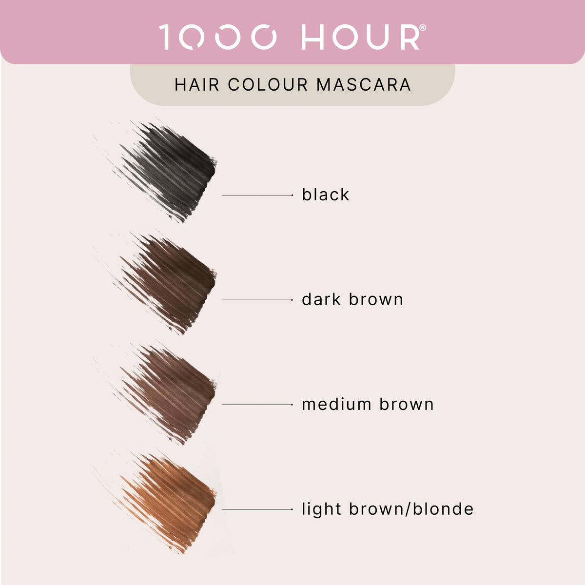 Hair Mascara Black 12ml-1000 Hour-Matakana Pharmacy