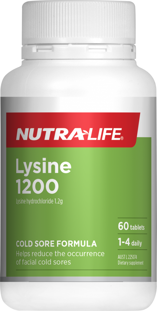 NUTRALIFE Lysine 1200mg 60tabs-Matakana Pharmacy