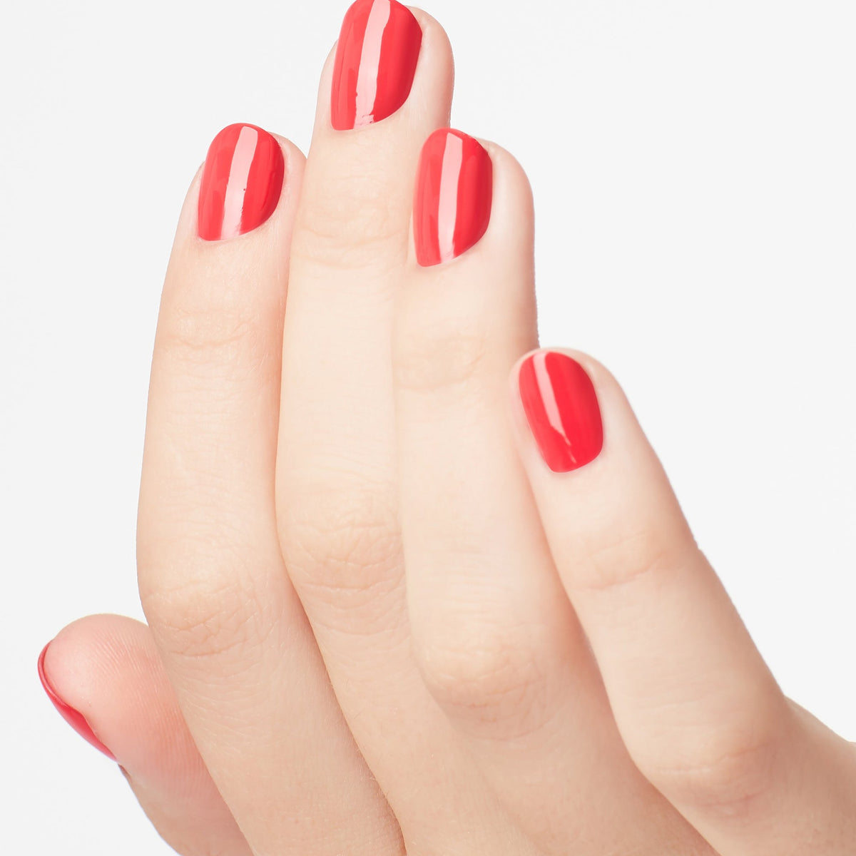 A manicure painted in OPI My Chihuahua Bites!