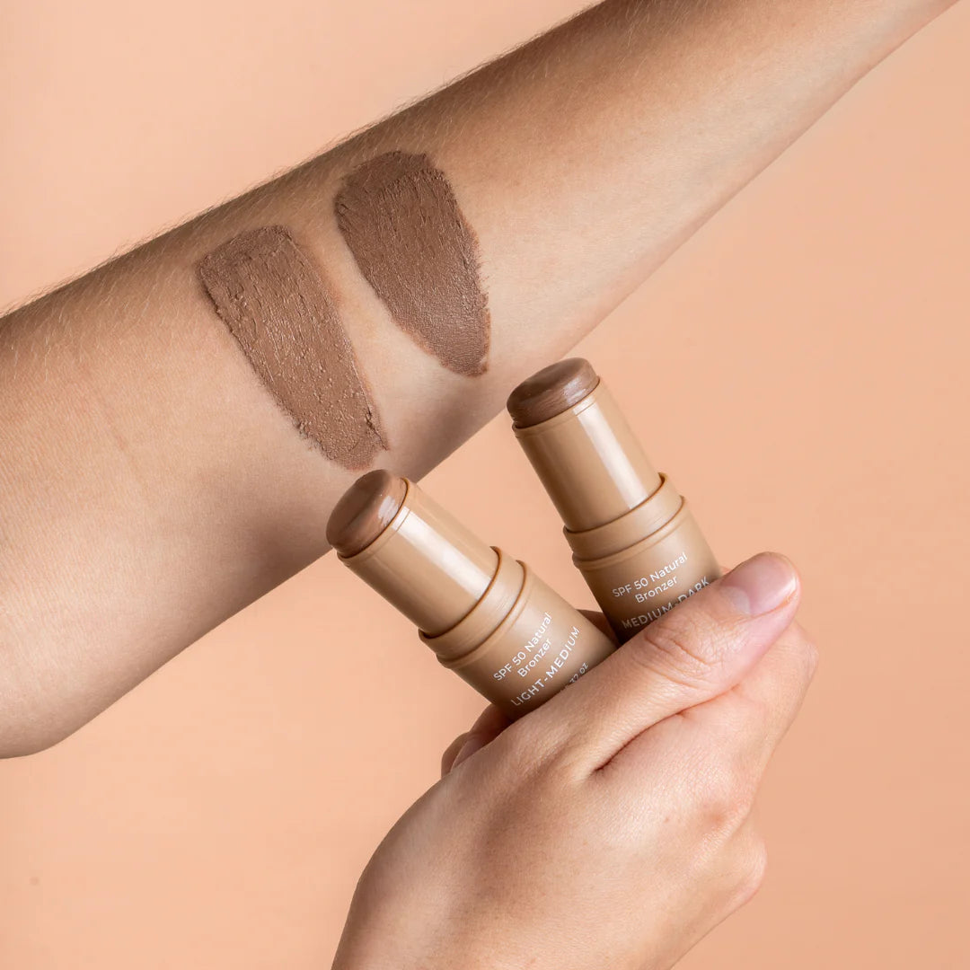 SPF 50 Natural Bronzer Medium Dark 9g-Avocado Zinc-Matakana Pharmacy