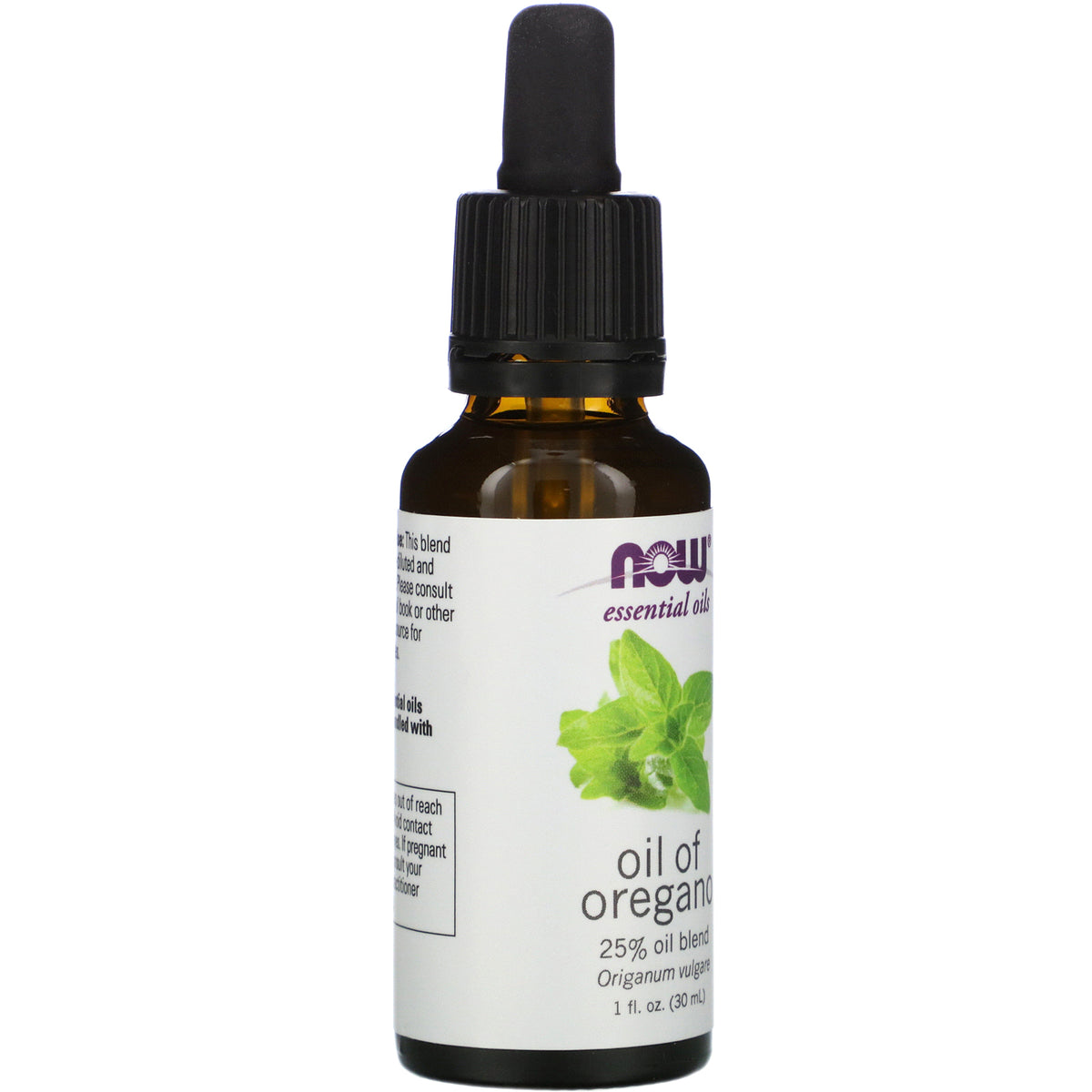 NOW Ess Oil 25% Oregano 30ml, front of the pack