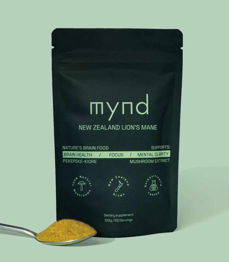 Mynd New Zealand Lion's Mane Powder 120g-Mynd-Matakana Pharmacy