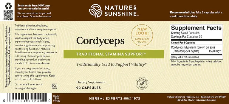 Cordyceps 90 Capsules-Matakana Pharmacy