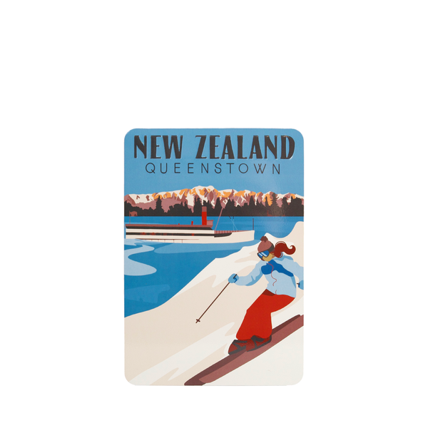 Metal Postcard 10x14cm Queenstown
