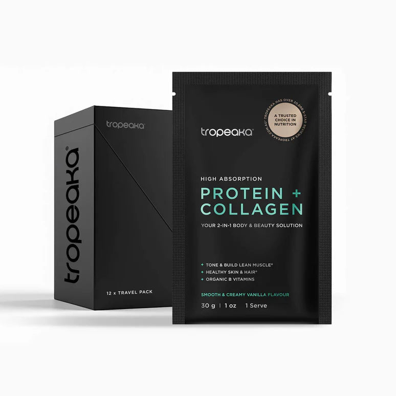 Image of Protein + Collagen Vanilla Sachets Box 12x30g