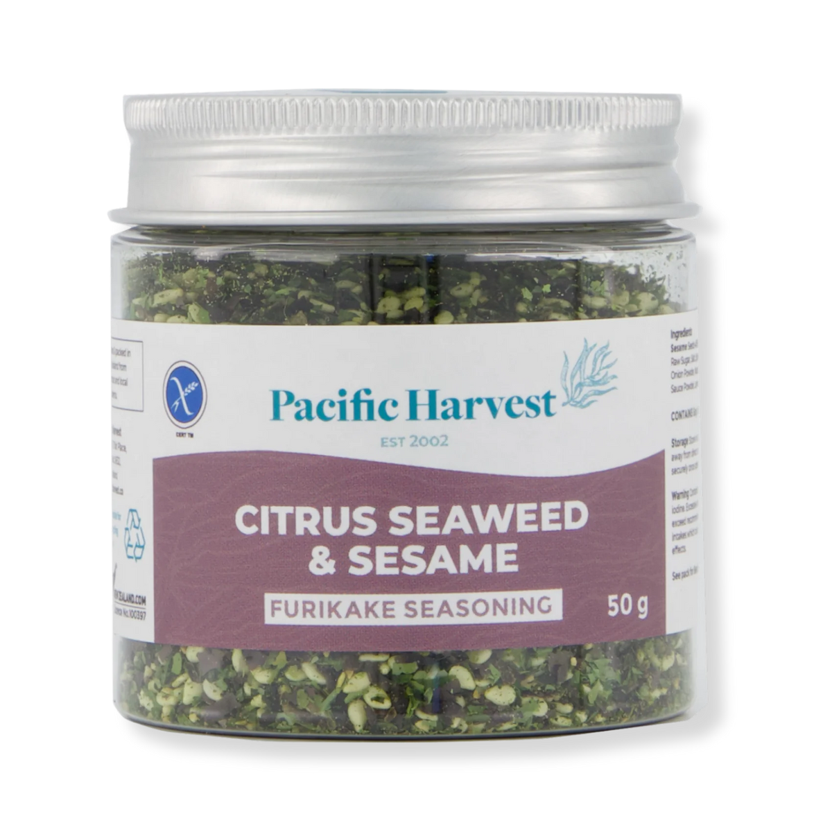 Citrus Seaweed & Sesame Seasoning 50g-Pacific Harvest-Matakana Pharmacy