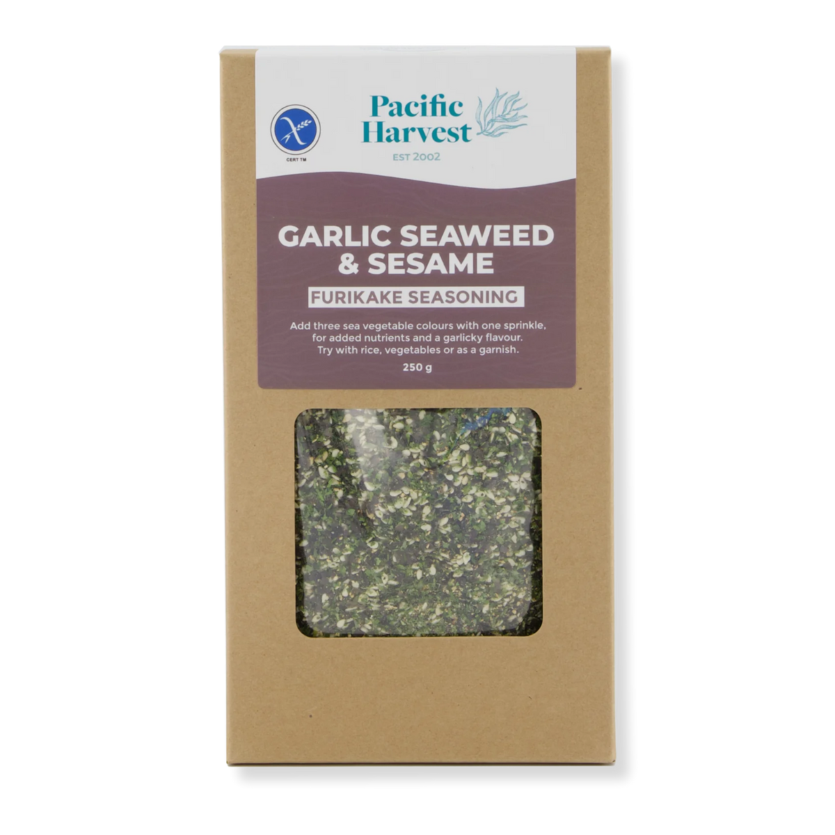 Garlic Seaweed & Sesame Seasoning 250g-Pacific Harvest-Matakana Pharmacy