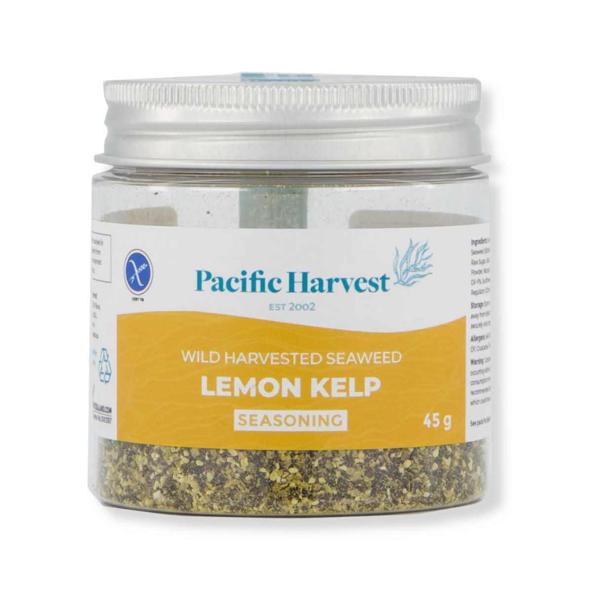 Lemon Kelp Seasoning 45g-Pacific Harvest-Matakana Pharmacy