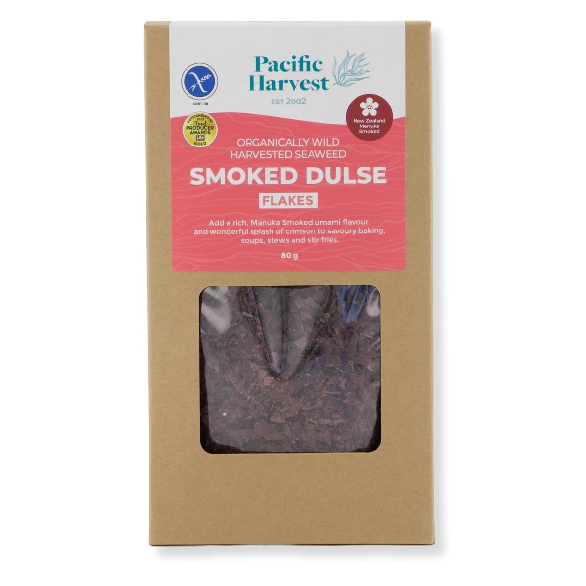 Manuka Smoked Dulse Flakes 80g-Pacific Harvest-Matakana Pharmacy