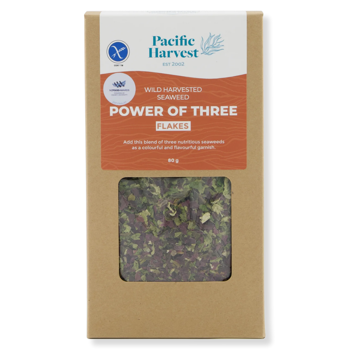 Power of Three Flakes 80g-Pacific Harvest-Matakana Pharmacy