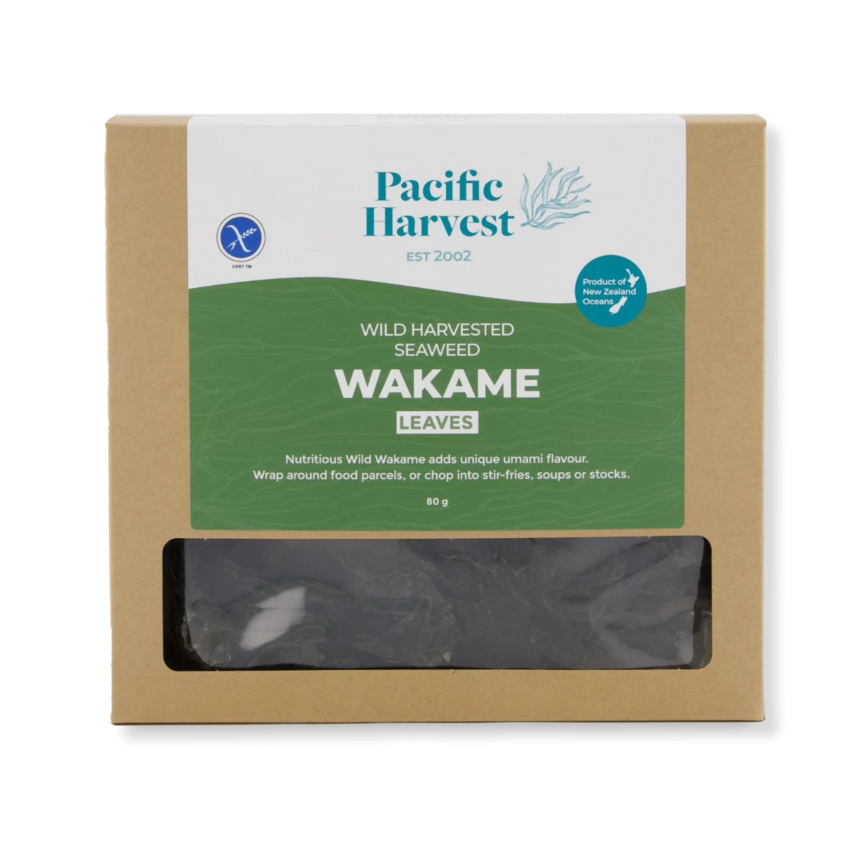 Wakame Leaves Wild 80g-Pacific Harvest-Matakana Pharmacy