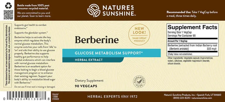 Berberine 90 Capsules-Matakana Pharmacy