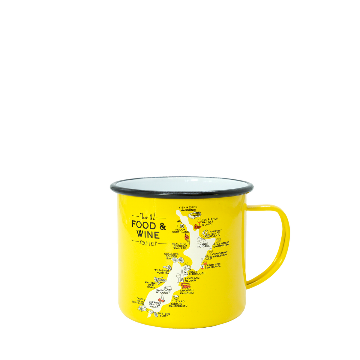 Enamel Mug Small Food & Wine-Matakana Pharmacy