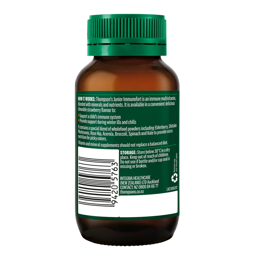 Thompsons Junior Immunofort Chewable Tablets 45s-Thompson's-Matakana Pharmacy