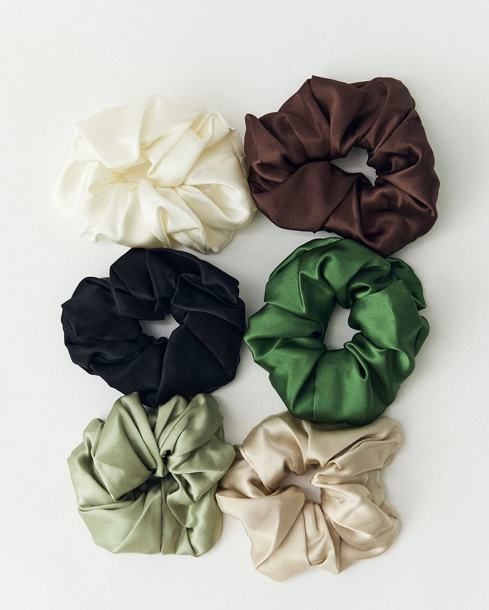 Hinu Premium Silk Hair Scrunchie-Matakana Pharmacy-Matakana Pharmacy