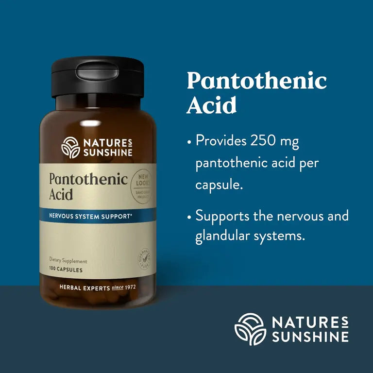 Pantothenic Acid 100 Capsules-Matakana Pharmacy