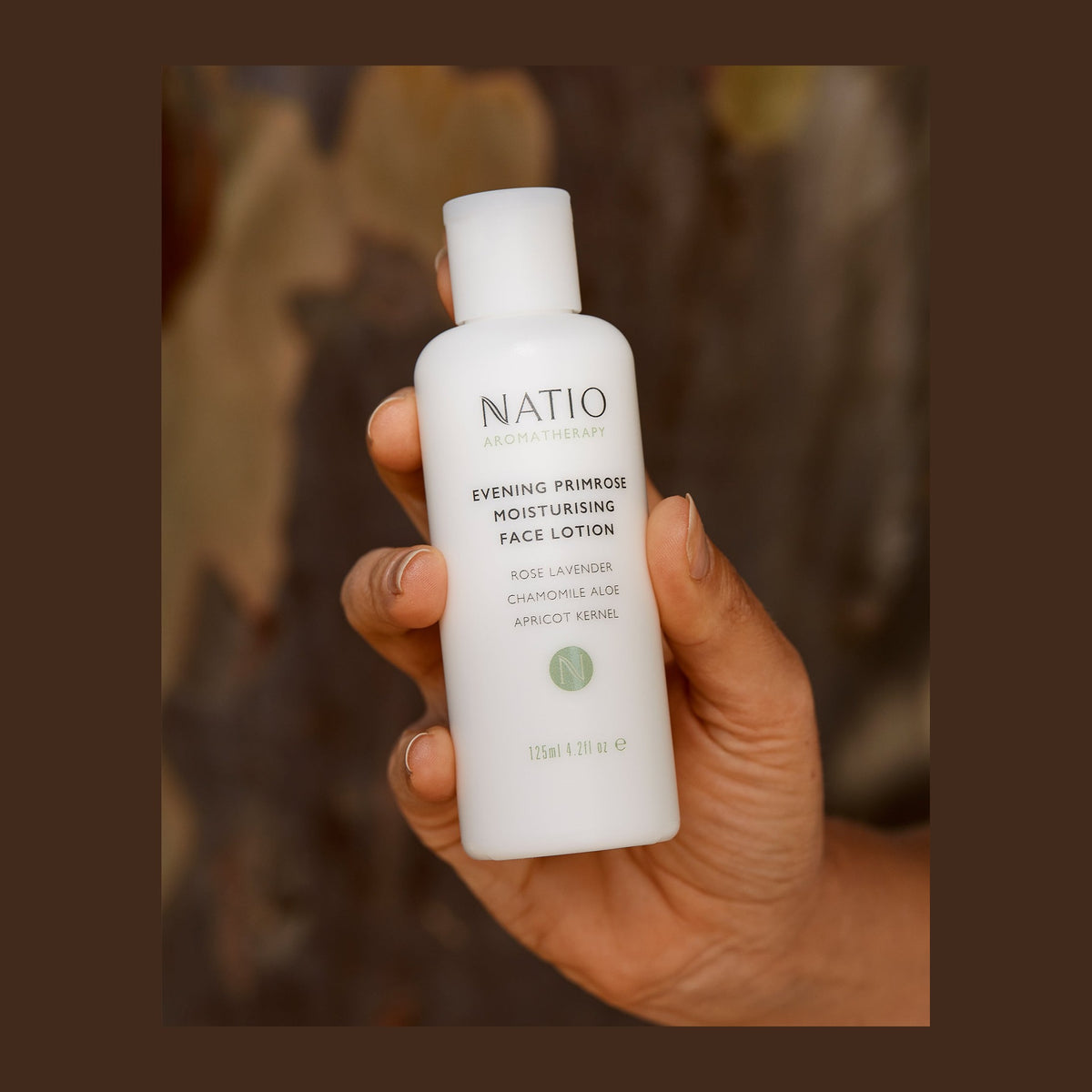 Natio Face Even. Primrose M/L 75ml shown in use