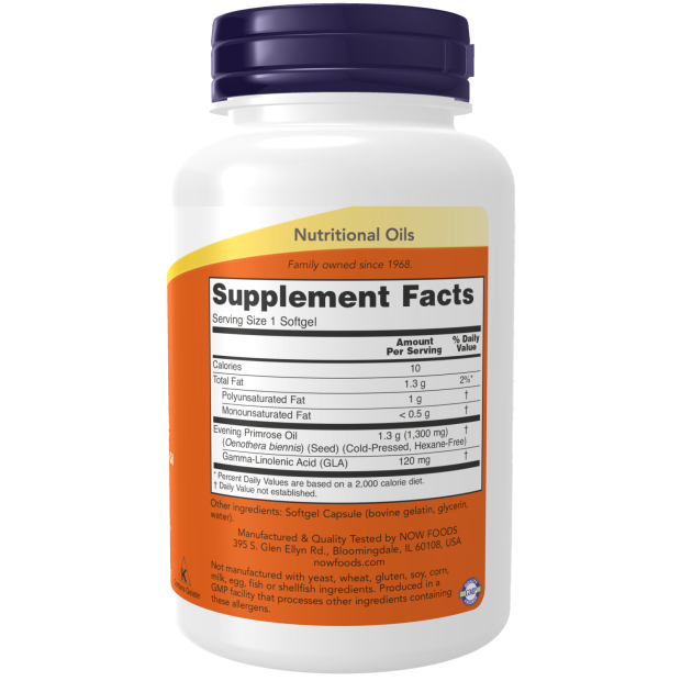 Image of Super Primrose 120sgcaps supplement facts