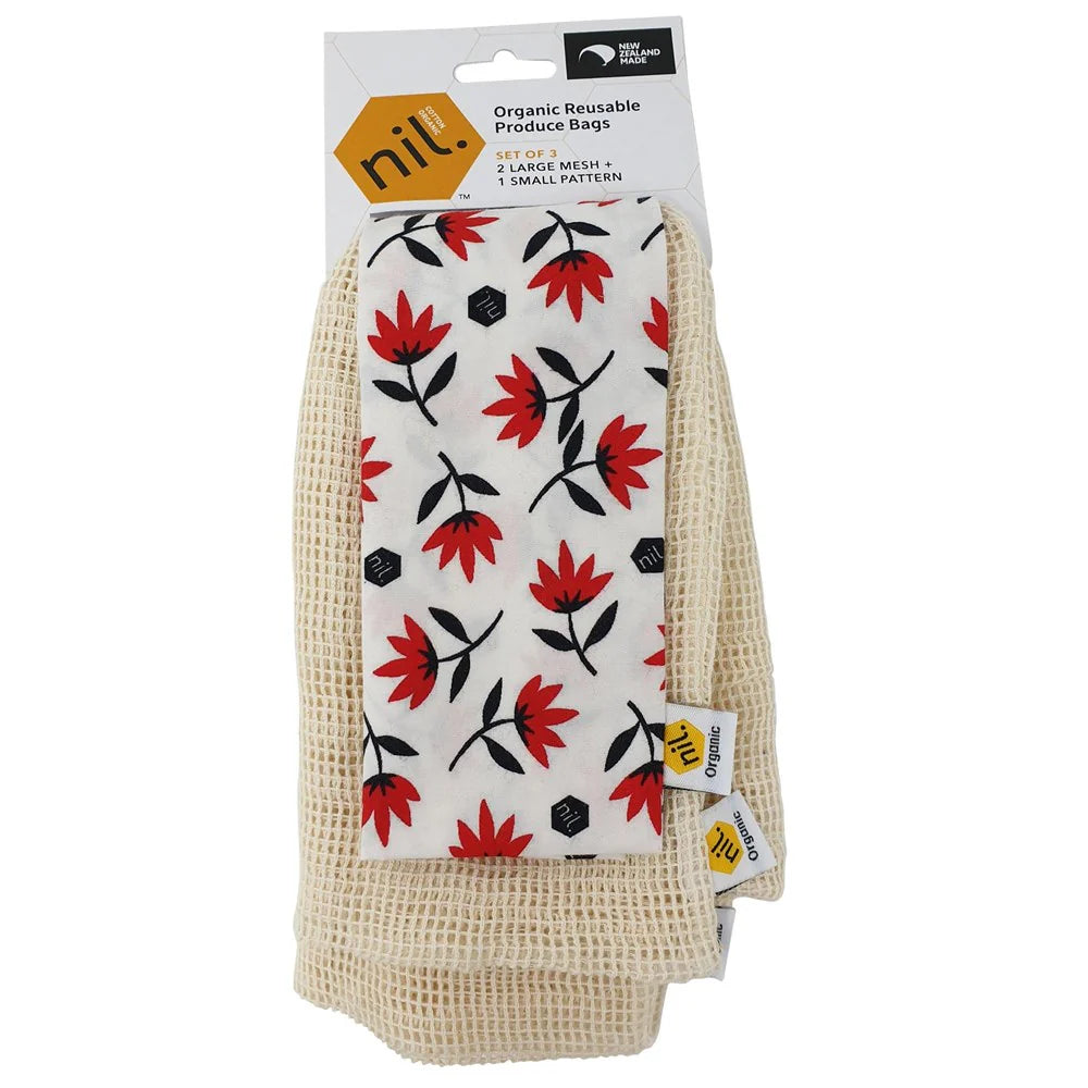 Organic Reusable Produce Bags 3 Pack-Nil-Matakana Pharmacy