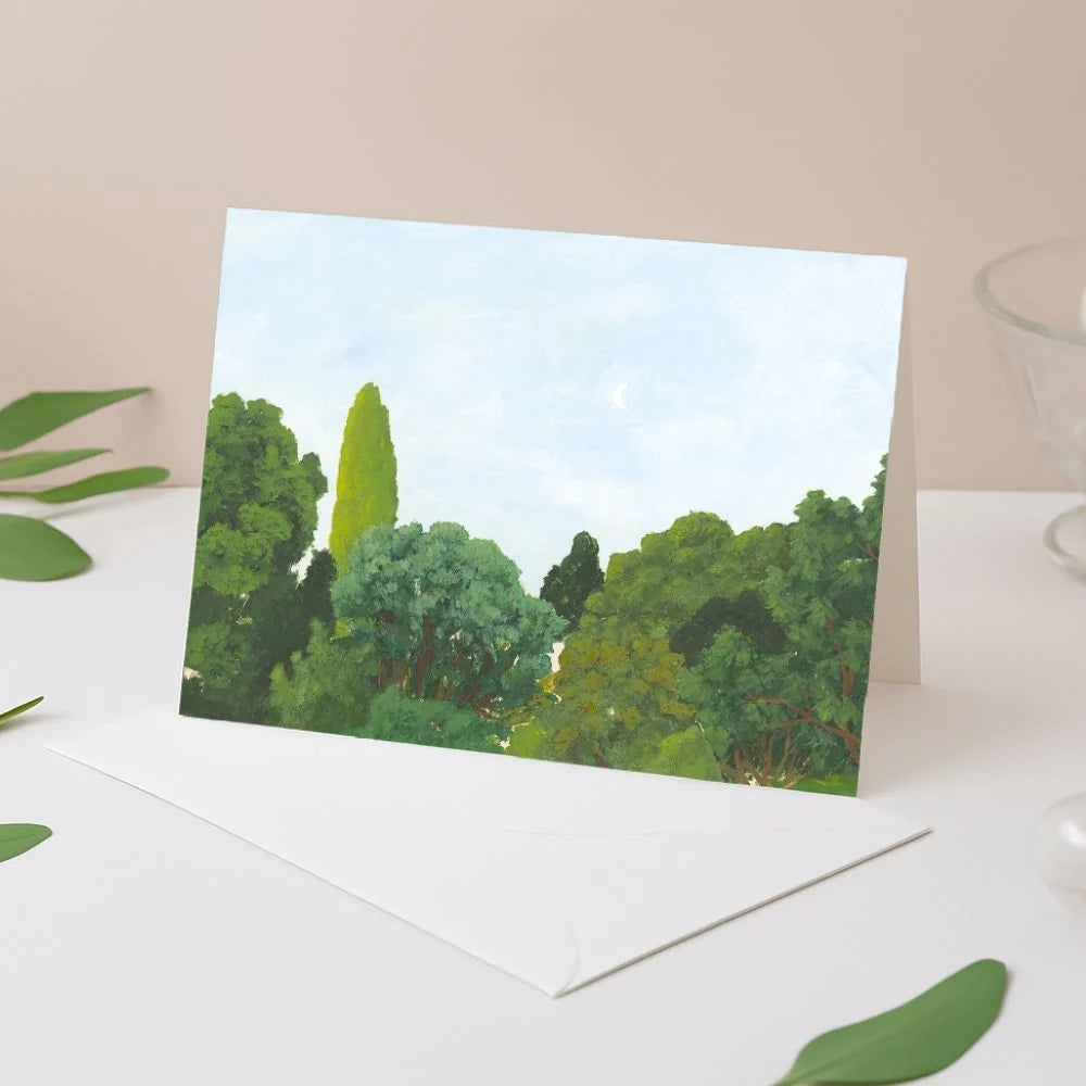 Dusk Treetops Card-Grace Wilkinson-Matakana Pharmacy