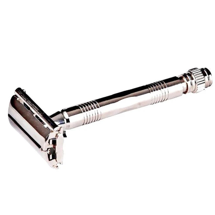Reusable Razor + 5 Blades Silver-NIL Bathroom-Matakana Pharmacy