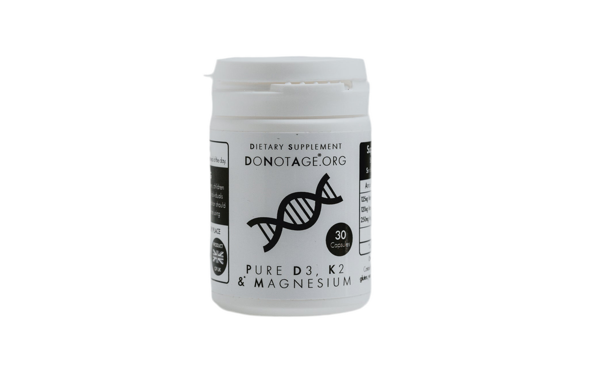 Pure D3, K2 & Magnesium 30 Caps-Do Not Age Supplements-Matakana Pharmacy