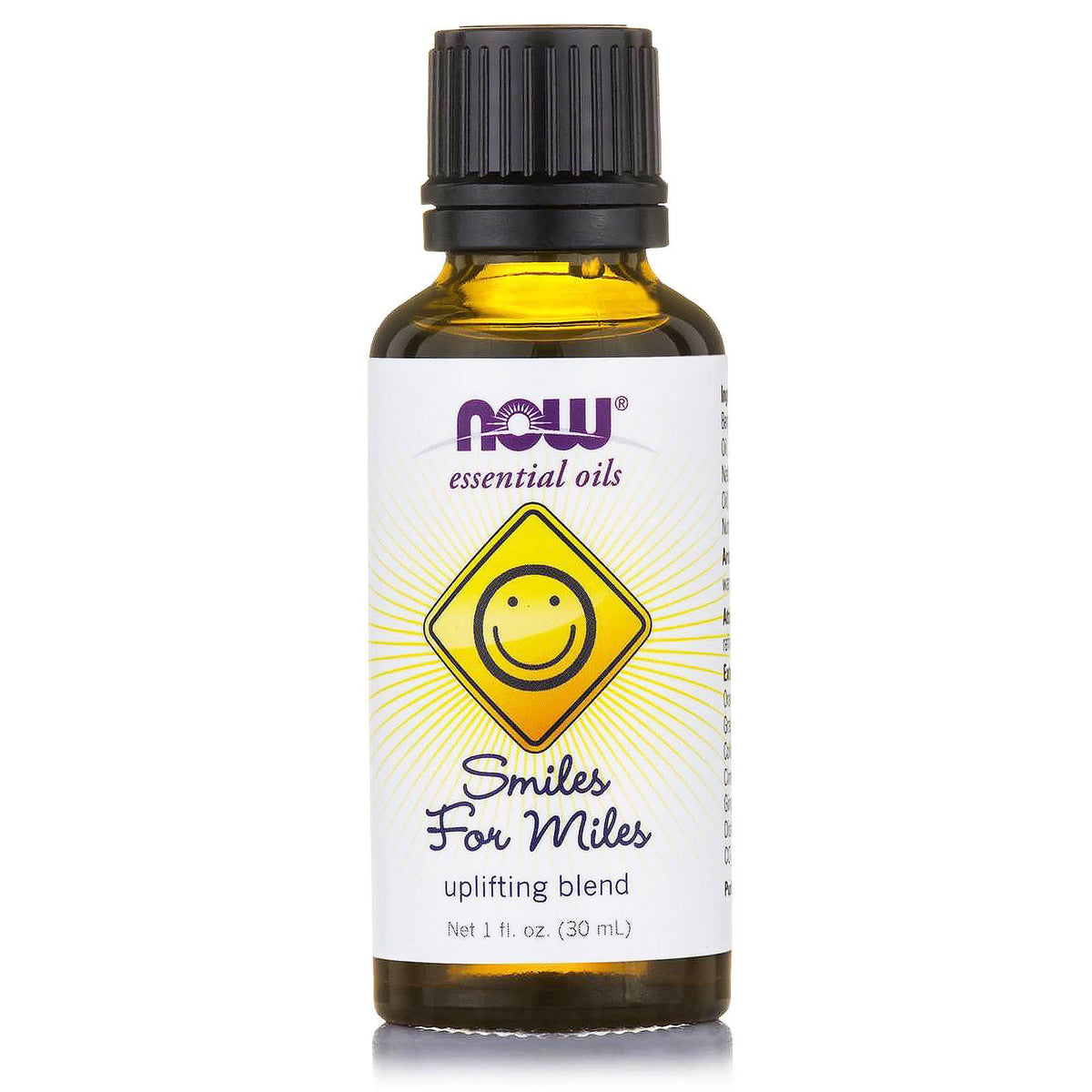 NOW Ess Oil Smiles Fr Miles Bln 30ml, front of the pack