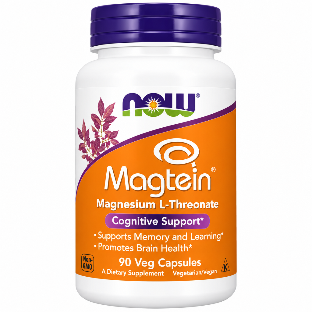 Magtein Magnesium L-Threonate 90 Vege Capsules | NOW Foods-Now Foods-Matakana Pharmacy