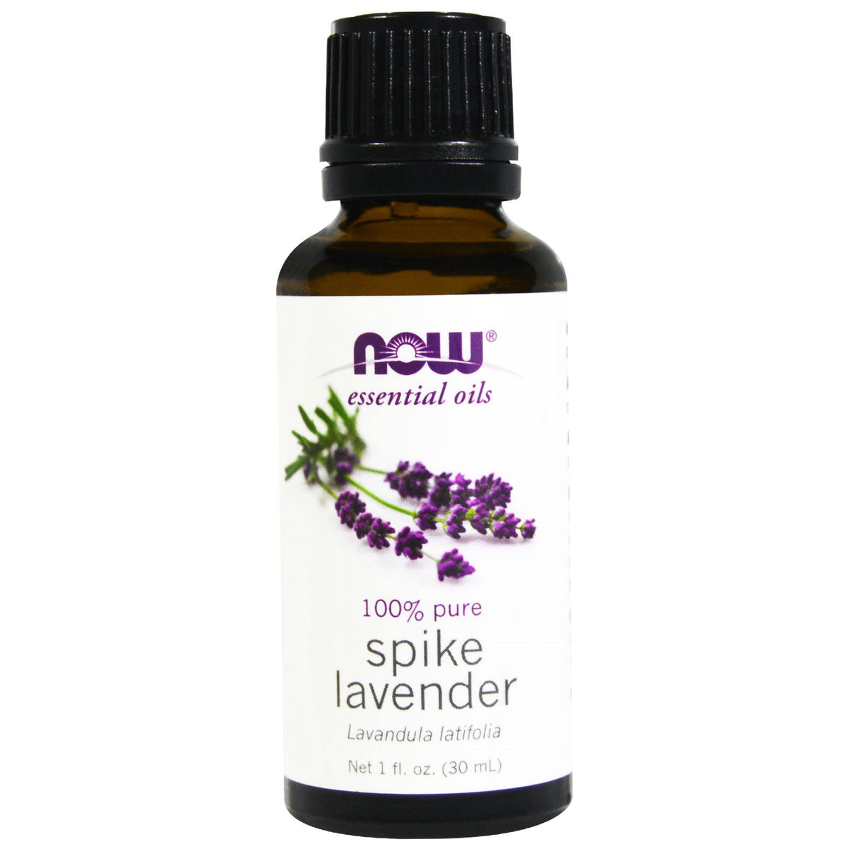 NOW Ess Oil 100% Pure Spike Lav 30ml, front of the pack