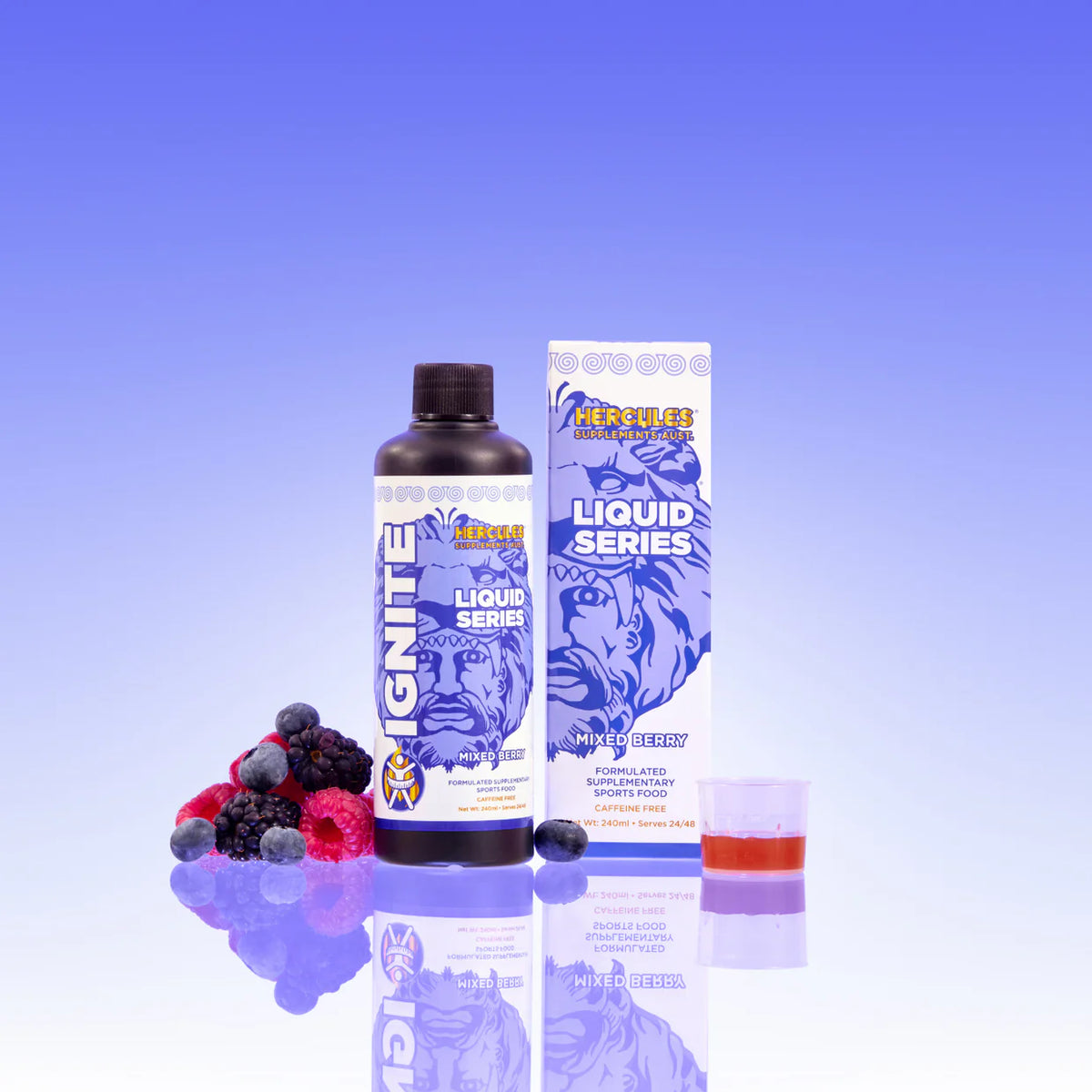 Ignite Liquid Shred Formula Mixed Berry 240ml-Hercules-Matakana Pharmacy