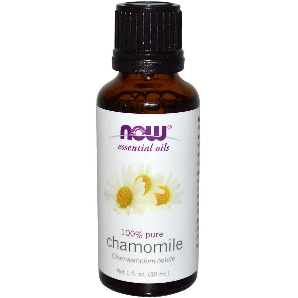 NOW Pure CHAMOMILE OIL ROMAN (Anthemis Nobilis) 30ml, front of the pack