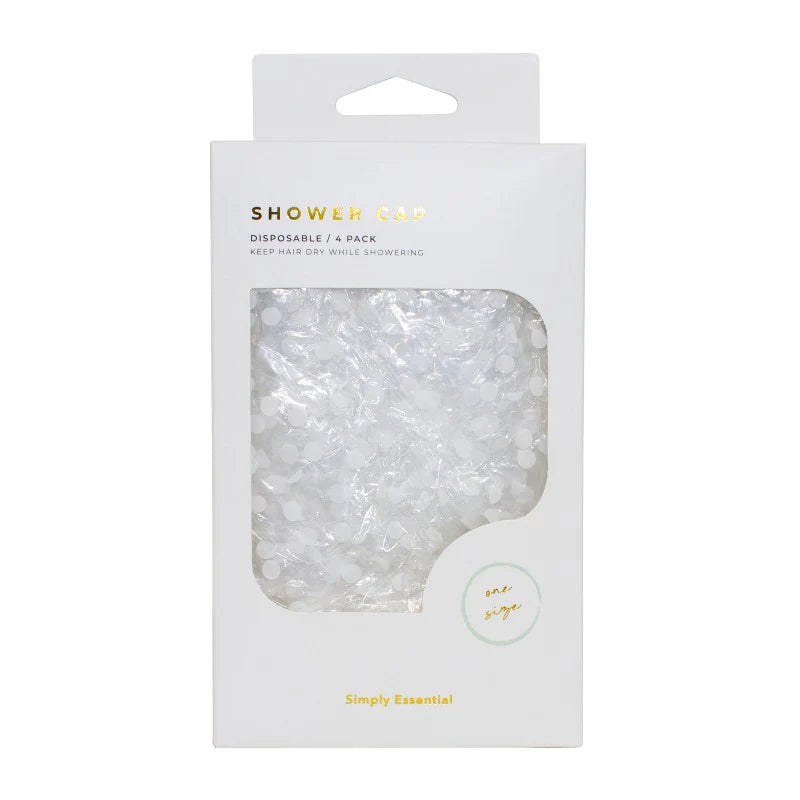 Disposable Shower Cap 4 Pack-Simply Essentials-Matakana Pharmacy