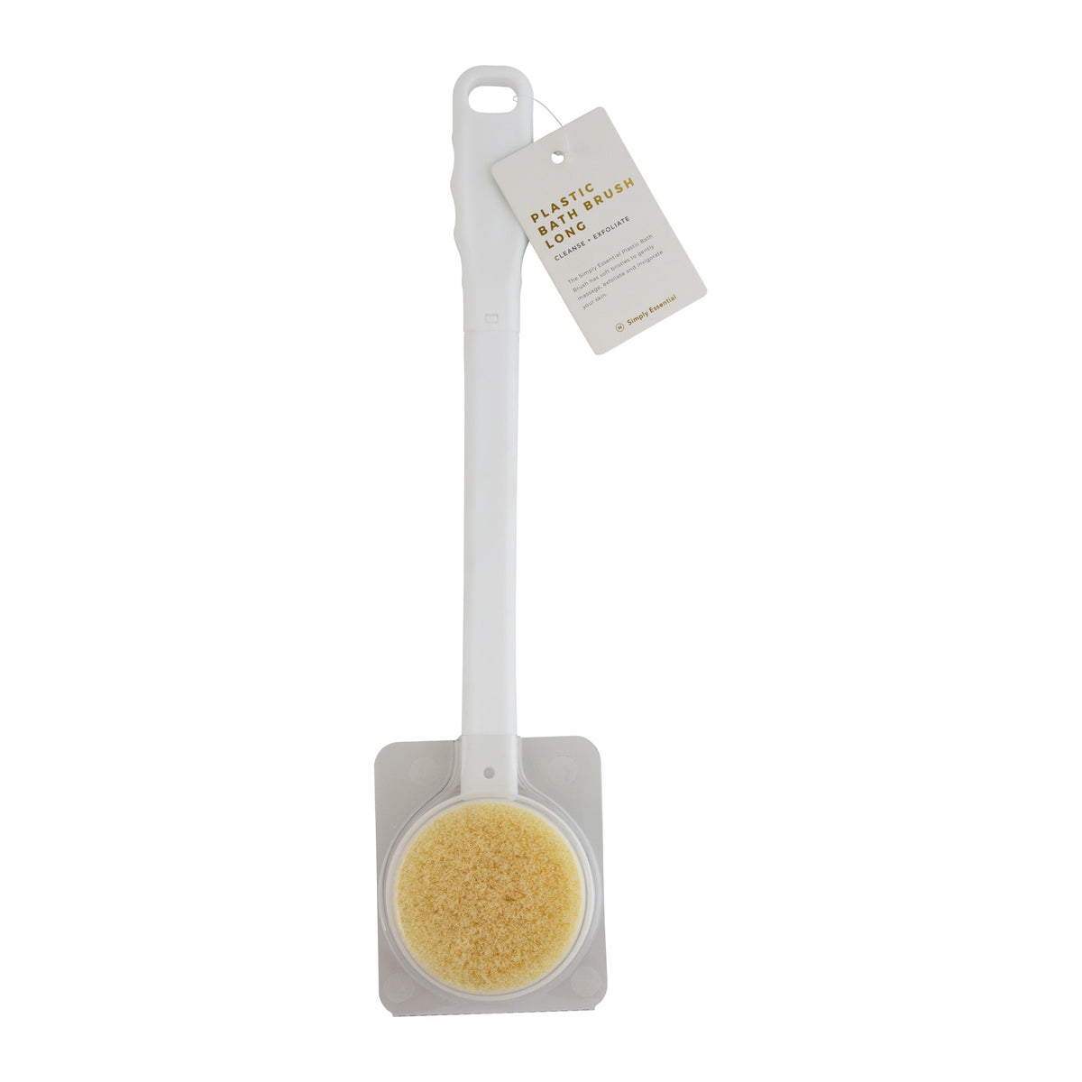 QVS Simply Essentials | 20-1315 Plastic Bath Brush Long