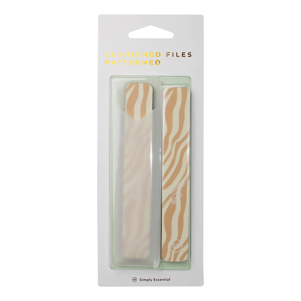 Cushioned Nail Files Patterned 2 Pack-Simply Essentials-Matakana Pharmacy