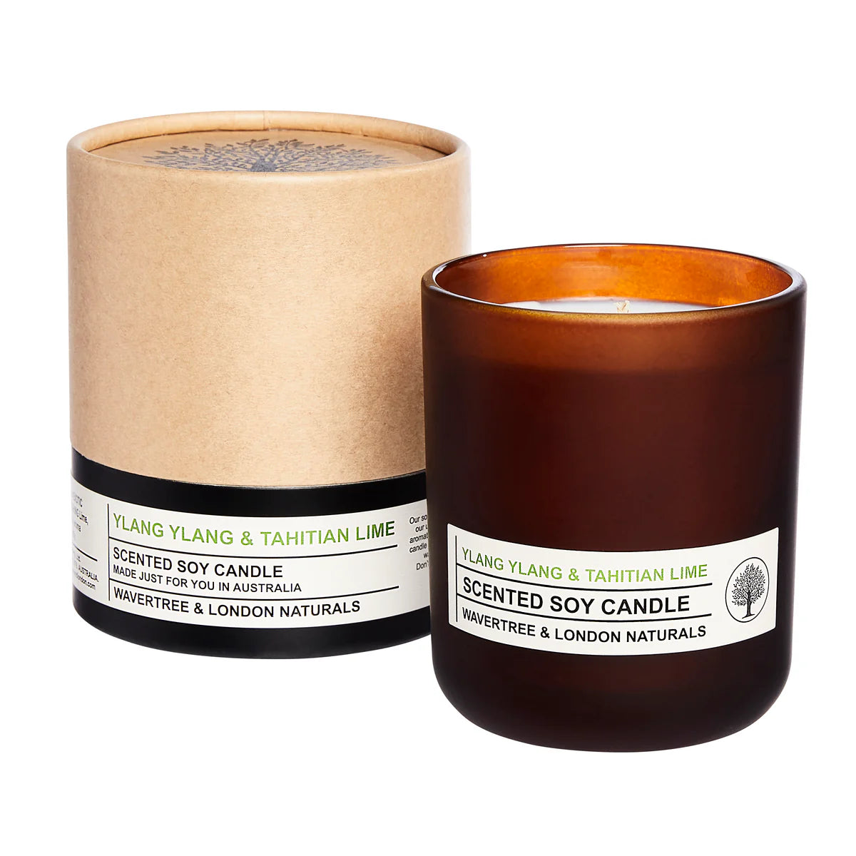 Natural Candle Ylang Ylang & Tahitian Line 270g-Wavertree & London-Matakana Pharmacy