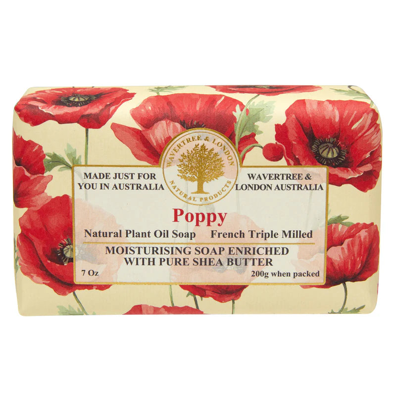 W&L Soap Poppy 200g | Matakana Pharmacy