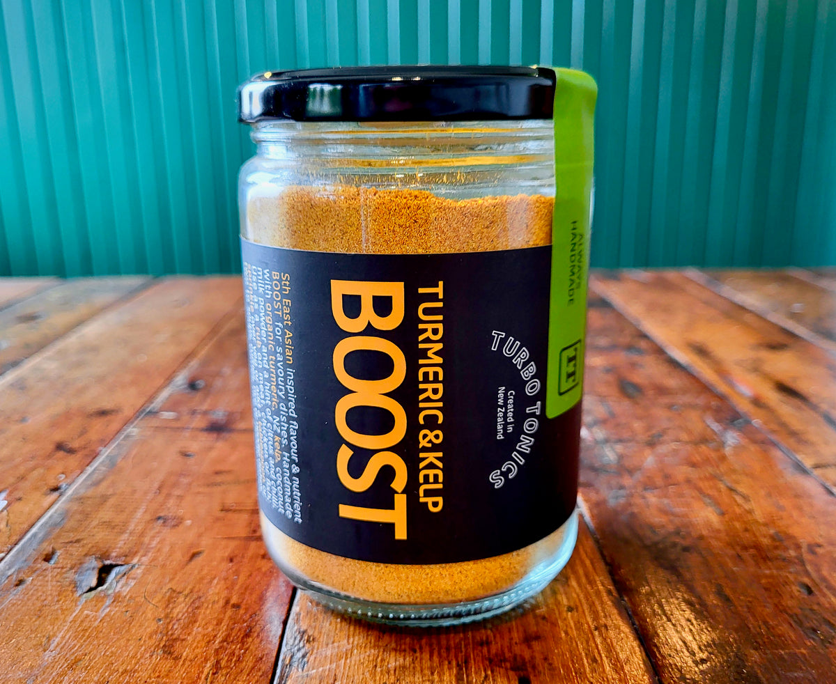 Turmeric & Kelp Boost Jar 165g-Turbo Tonics-Matakana Pharmacy