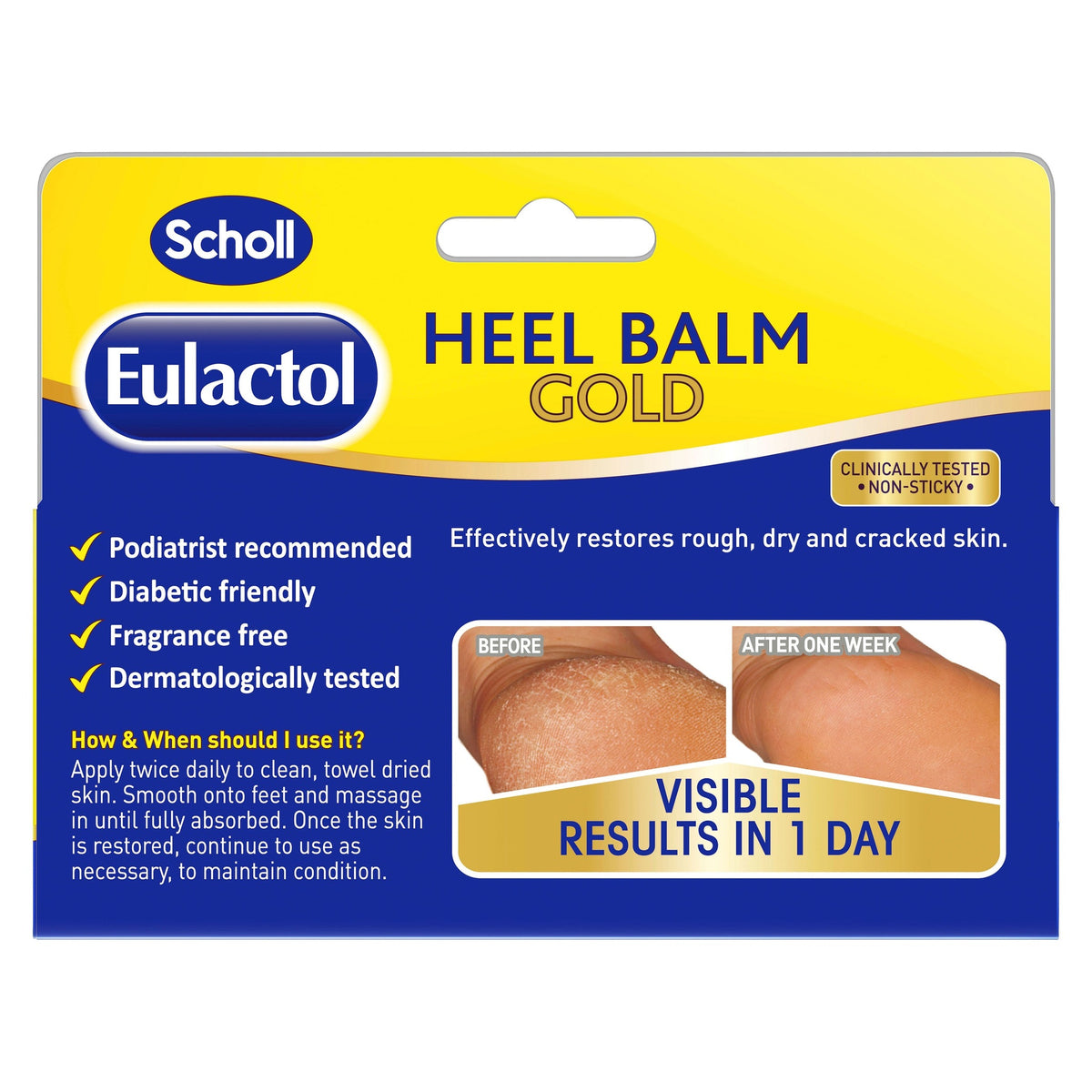 SCHOLL Eulactol Heel Balm Gold 120ml