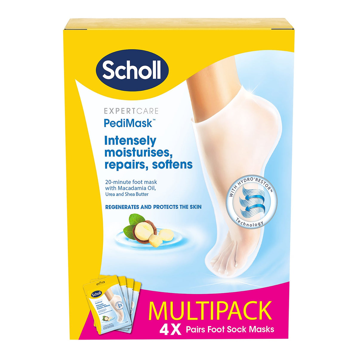 SCHOLL Macadamia Oil PediMask 4pc
