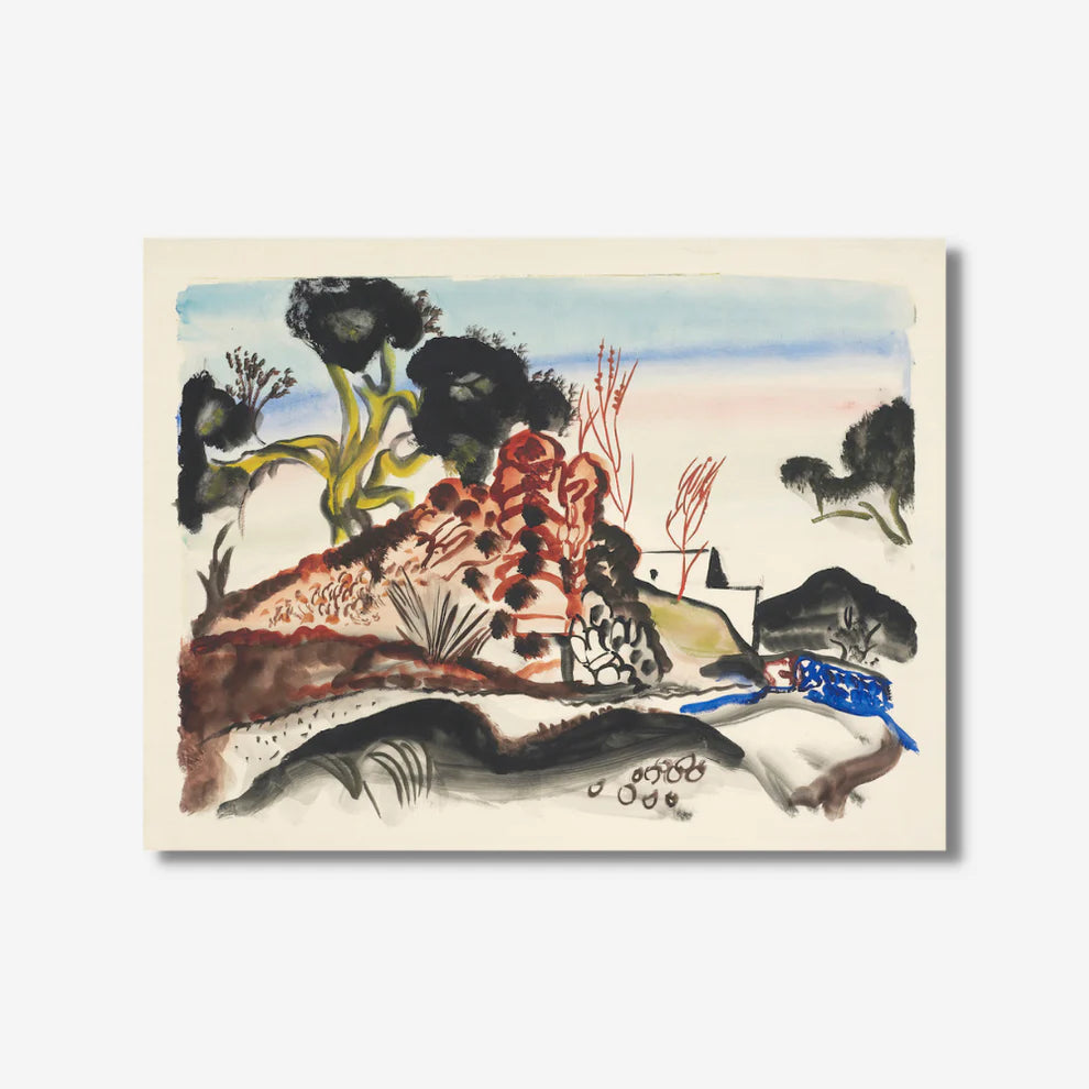 Frances Hodgkins - Print - Road to the hills, Ibiza-Te Papa Store-Matakana Pharmacy