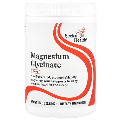 Magnesium Glycinate Powder 187g-Seeking Health-Matakana Pharmacy