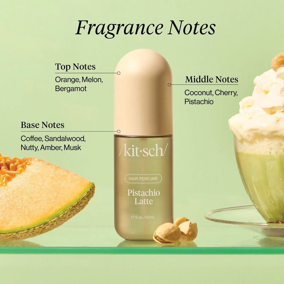Pistachio Latte Hair Perfume 50ml-KITSCH-Matakana Pharmacy